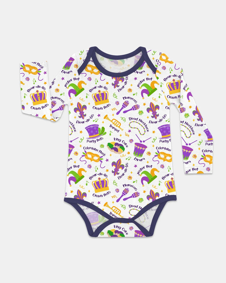 Mardi Gras Family Matching Bamboo Bodysuit