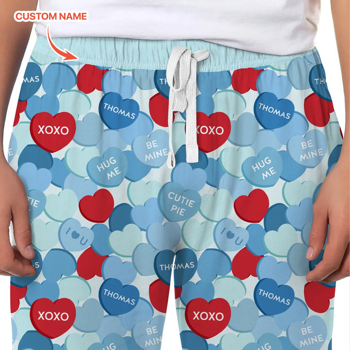 Valentine Candy Crush Family Matching Bamboo Men's Pajama Set
