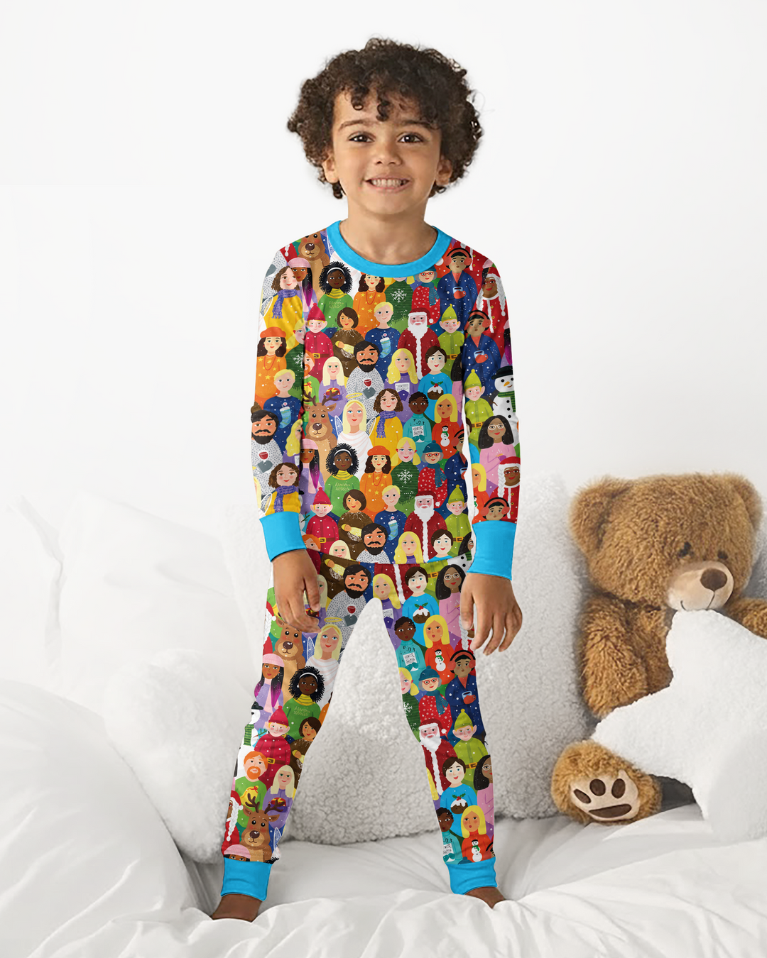 Together for Christmas Bamboo Two Piece Long Sleeve Pajama Set