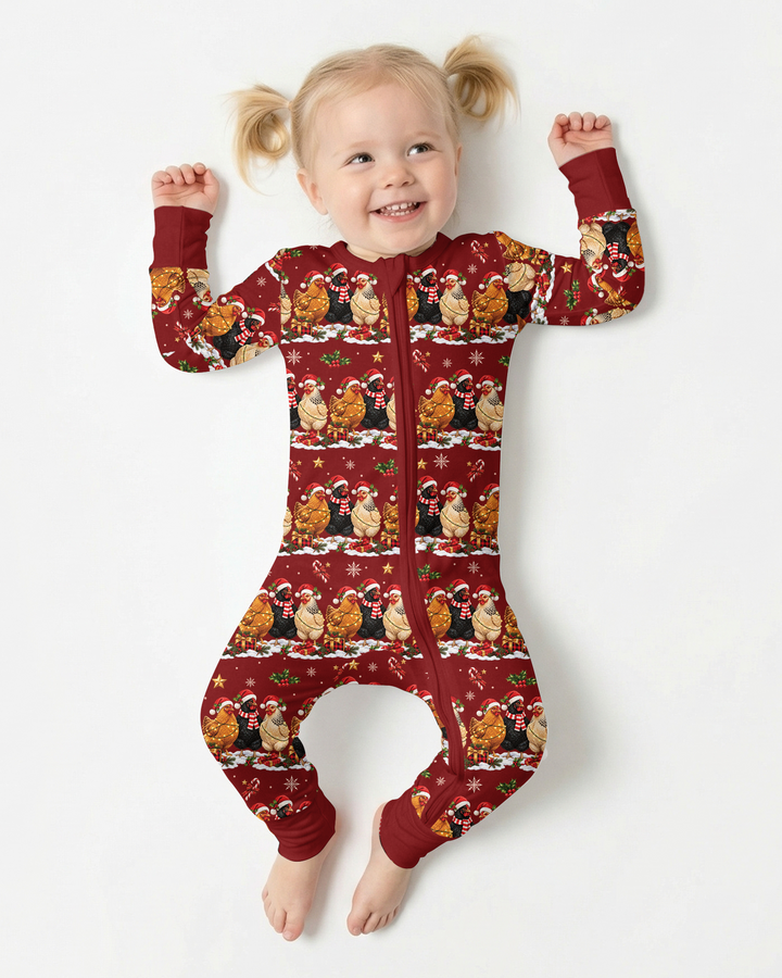 Farm Chicken Christmas Bamboo Convertible Zippy