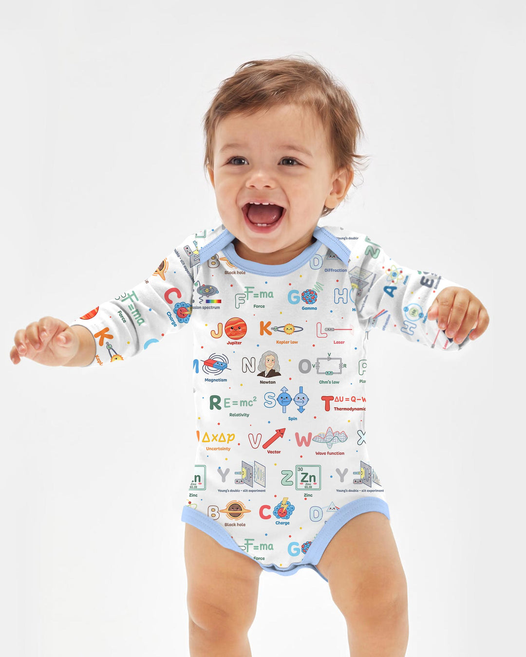 The Physics Alphabet Bamboo Bodysuit
