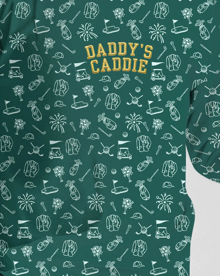 Embroidered Matching With Dad Golf Club Bamboo Two Piece Long Sleeve Pajama Set
