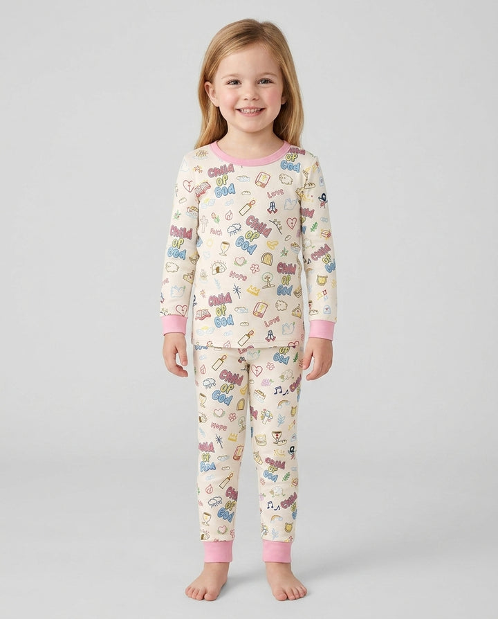 A Child Of God Family Matching Bamboo Two Piece Long Sleeve Pajama Set