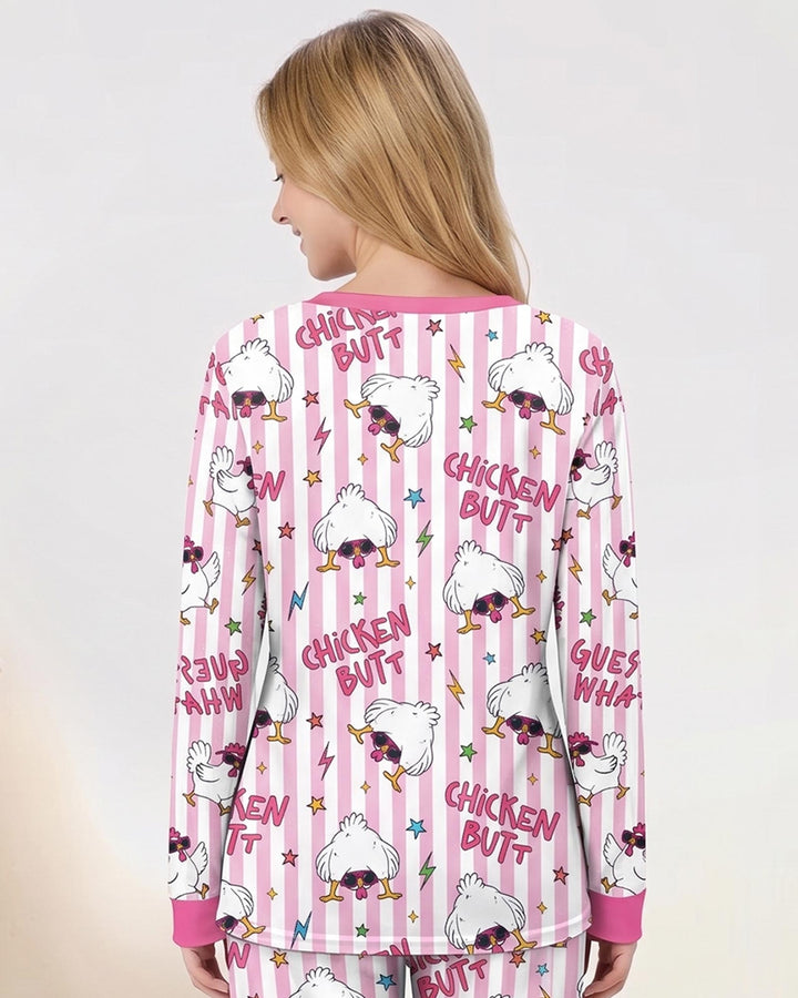 Guess What? Chicken Butt! Bamboo Women Pajama Set