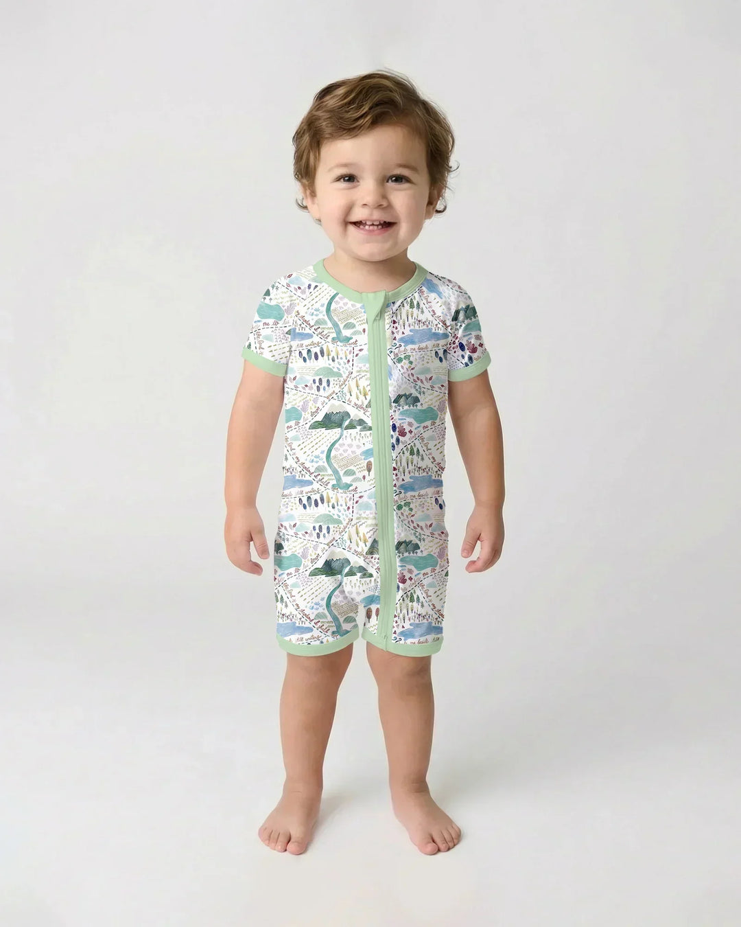 Whimsical Psalms 23 Map Bamboo Shorty Zippy