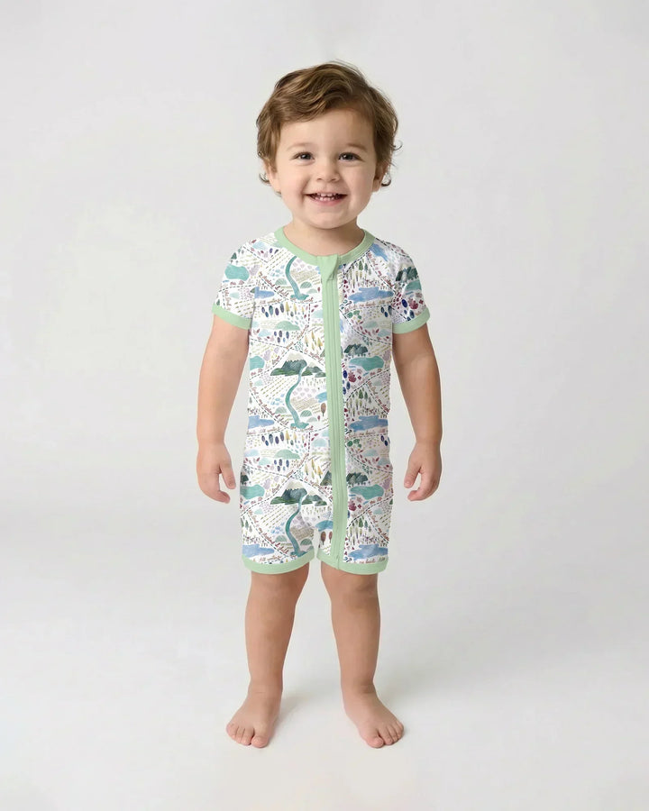 Whimsical Psalms 23 Map Bamboo Shorty Zippy