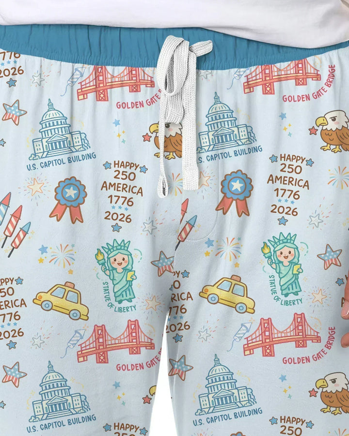 250 Years Of Freedom Bamboo Men's Pajama Set
