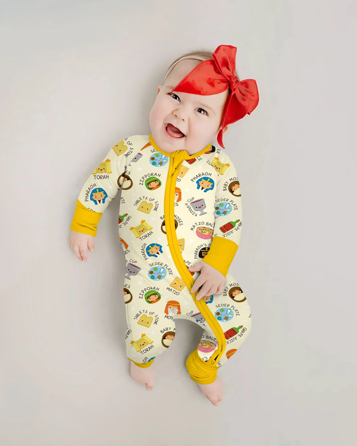 Cute Passover Characters Bamboo Convertible Zippy