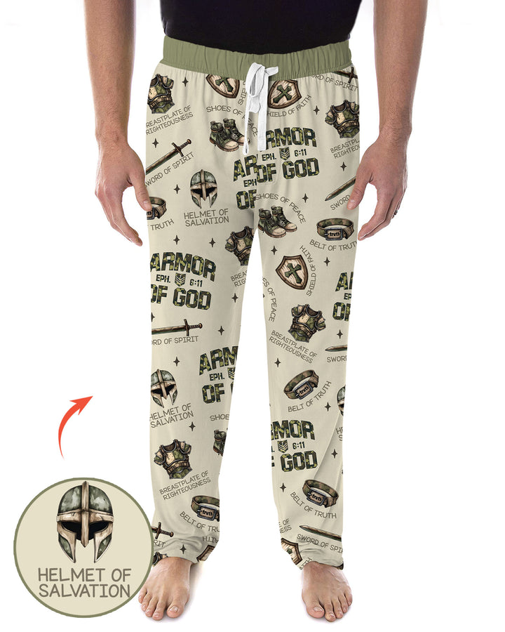 Camo Armor Of God Bamboo Men's Pajama Set