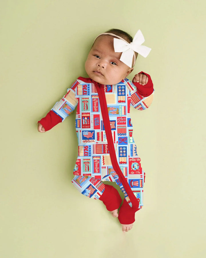 Patriotic Matchbox Family Matching Bamboo Convertible Zippy