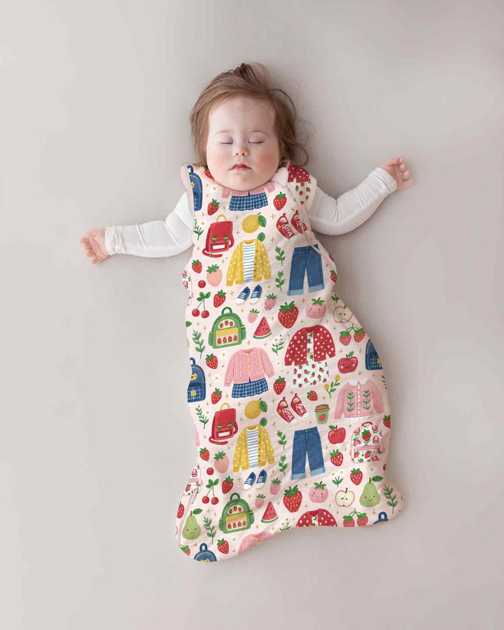 Strawberry School Style Bamboo Sleep Bag