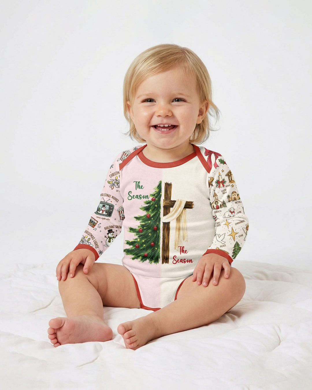 Jesus Is The Reason For The Season Family Matching Bamboo Bodysuit