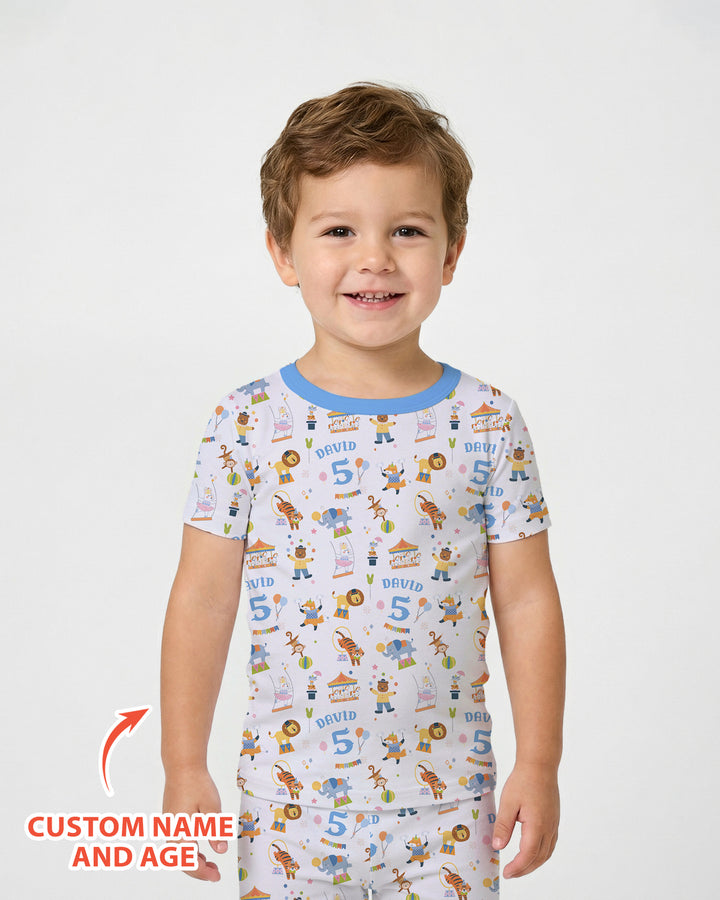 CUSTOM Template Bamboo Two Piece Short Sleeve Pyjamas Set