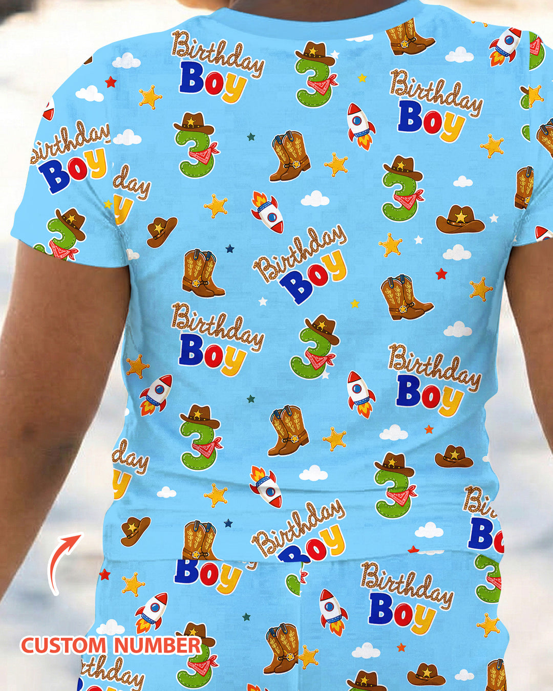 CUSTOM Template Bamboo Two Piece Short Sleeve Pyjamas Set