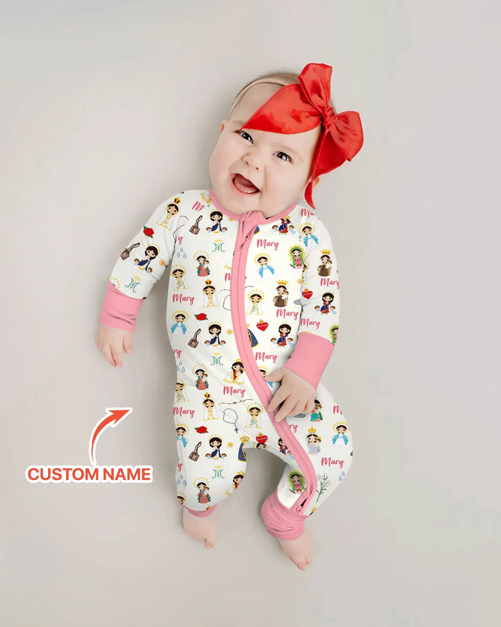 Custom Name Mother Mary Bamboo Convertible Zippy