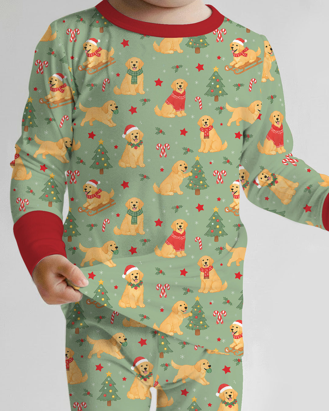 Holiday Dog Bamboo Two Piece Long Sleeve Pajama Set