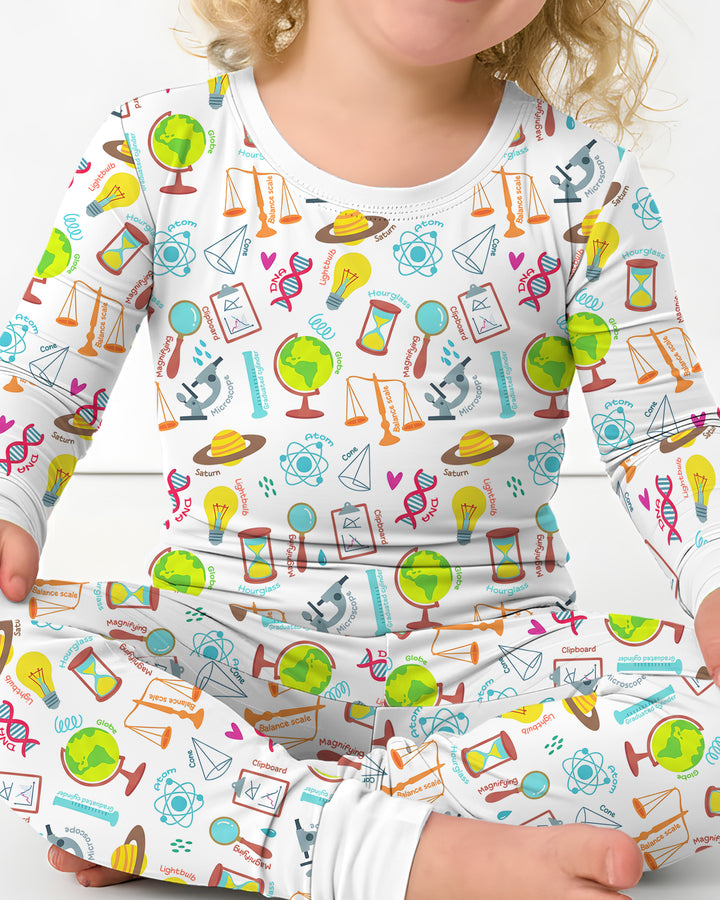 Template Bamboo Two Piece Long Sleeve Pyjamas Set