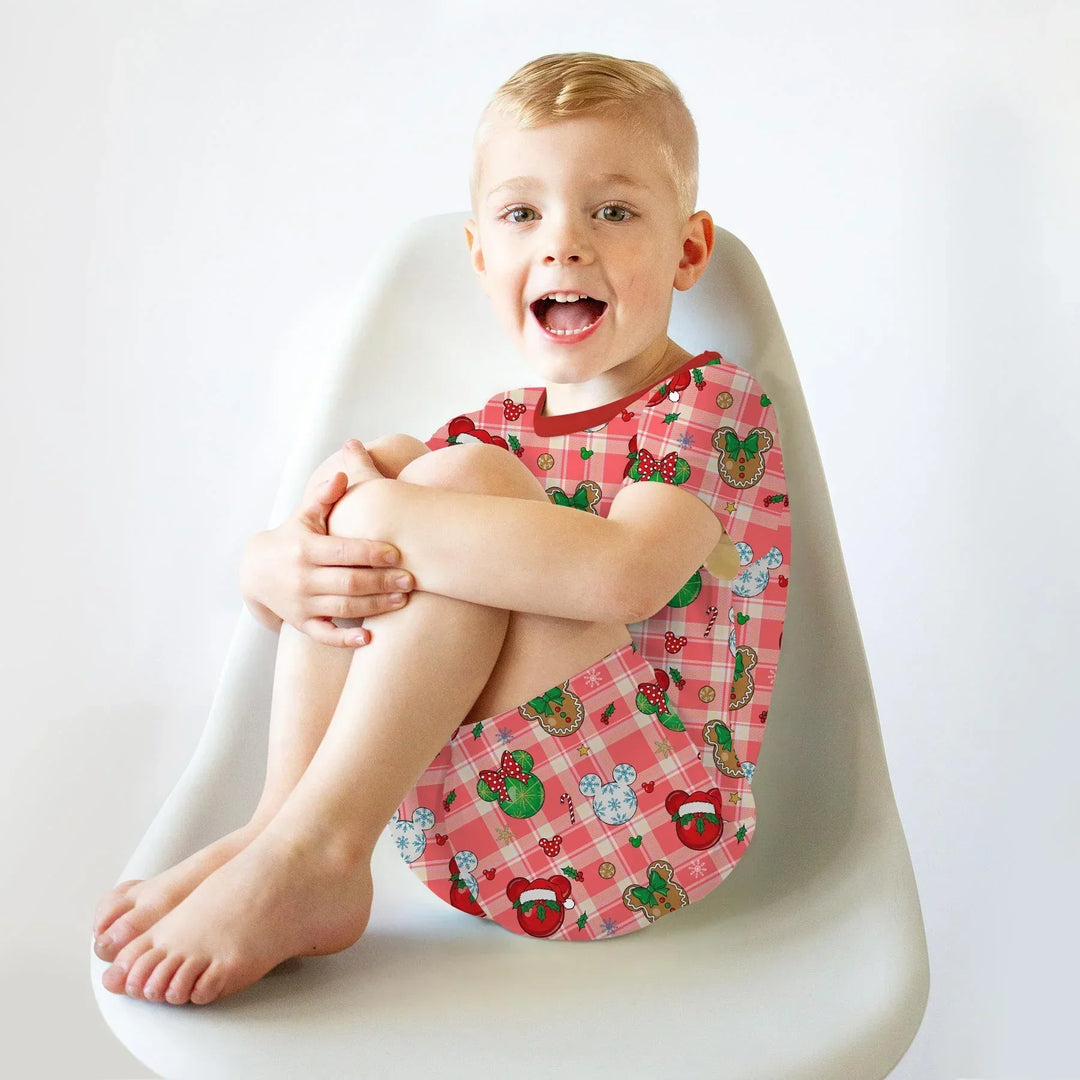 Magical Mouse Christmas Bamboo Two Piece Short Sleeve Shorts Pajama Set