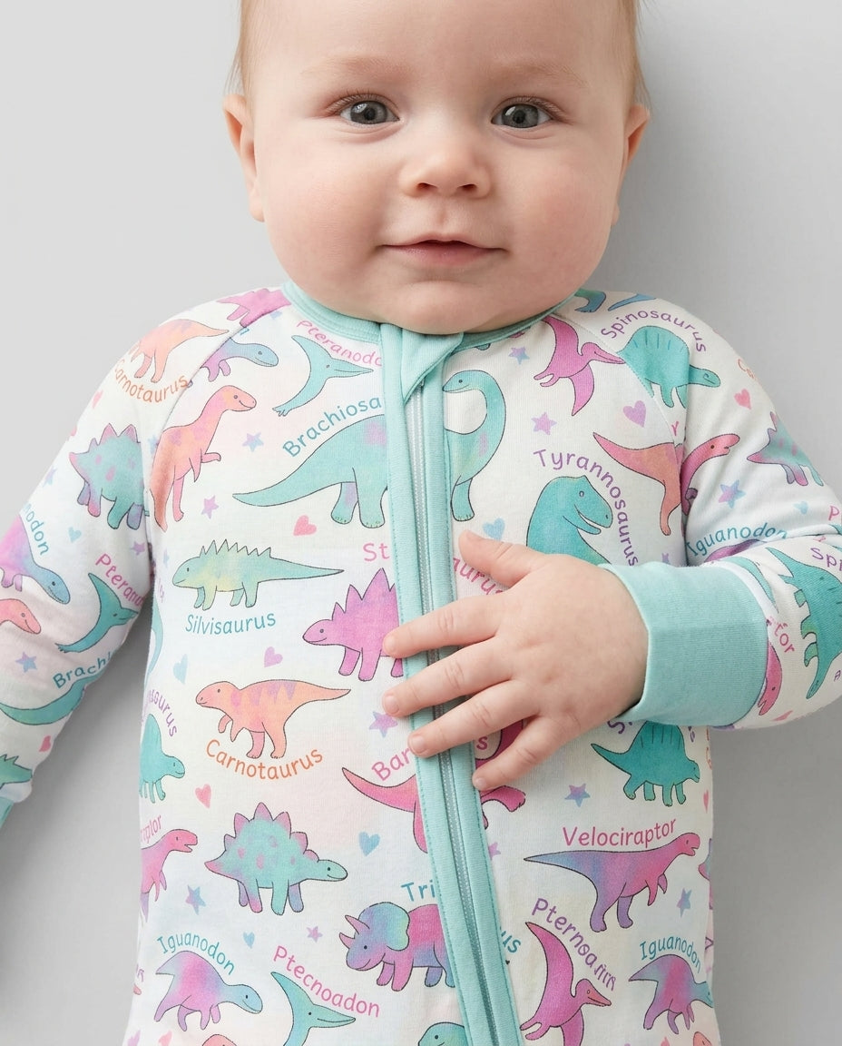 Pastel Dino Bamboo Convertible Zippy