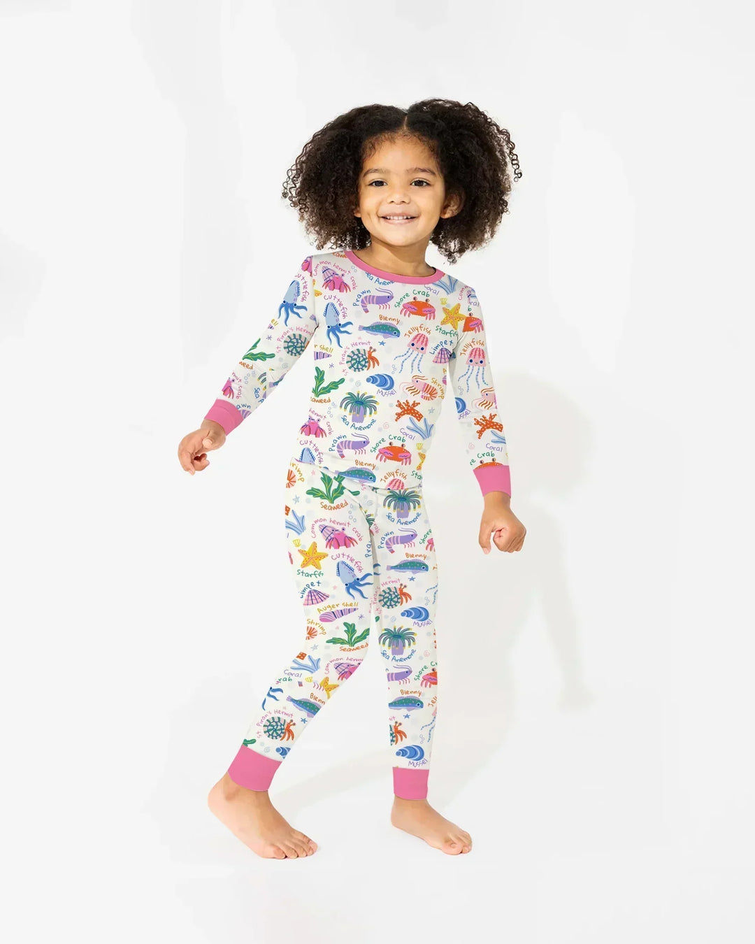 Tide Pool Pals Bamboo Two Piece Long Sleeve Pajama Set