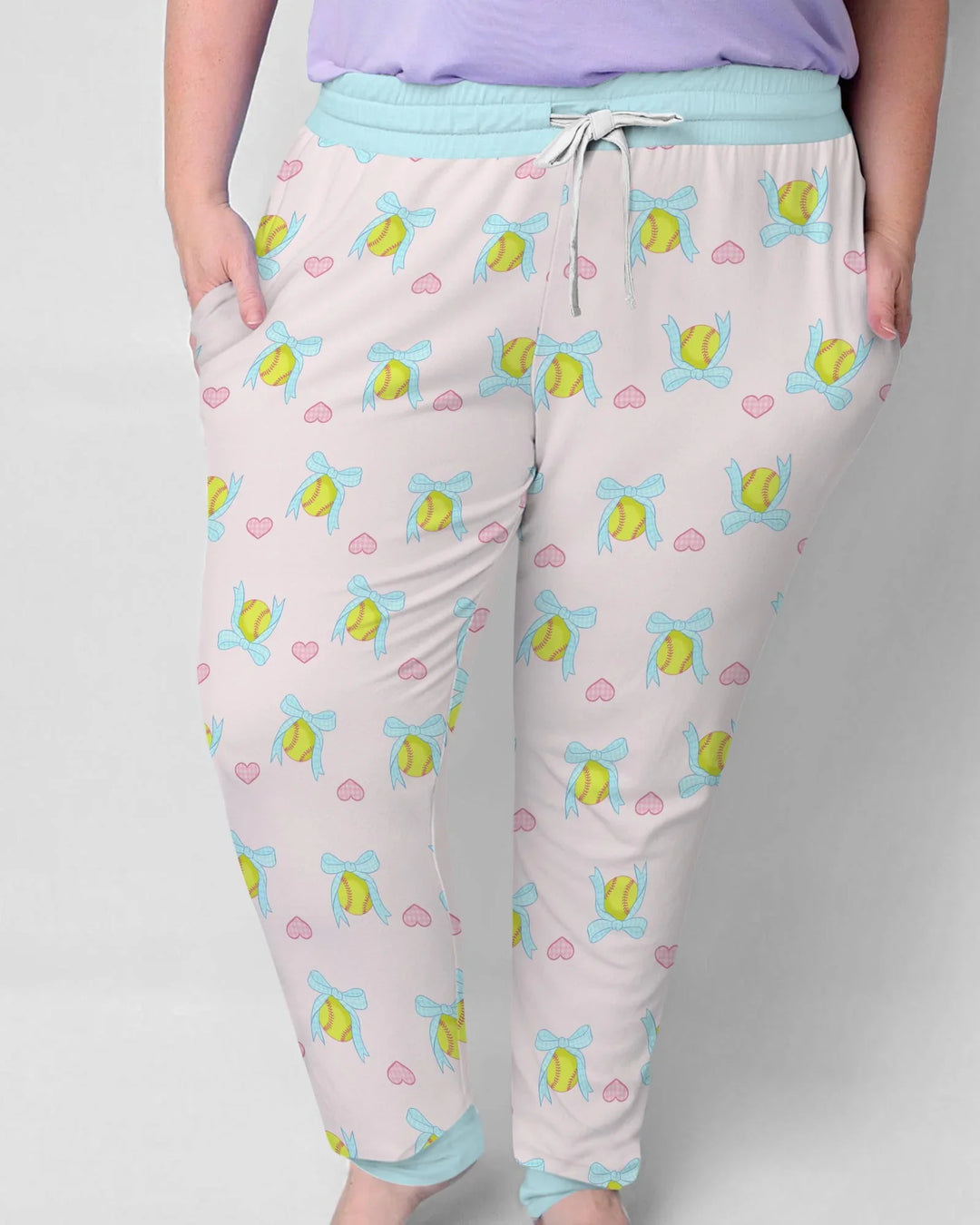 Softbal Coquette Bow Women Pajama Set