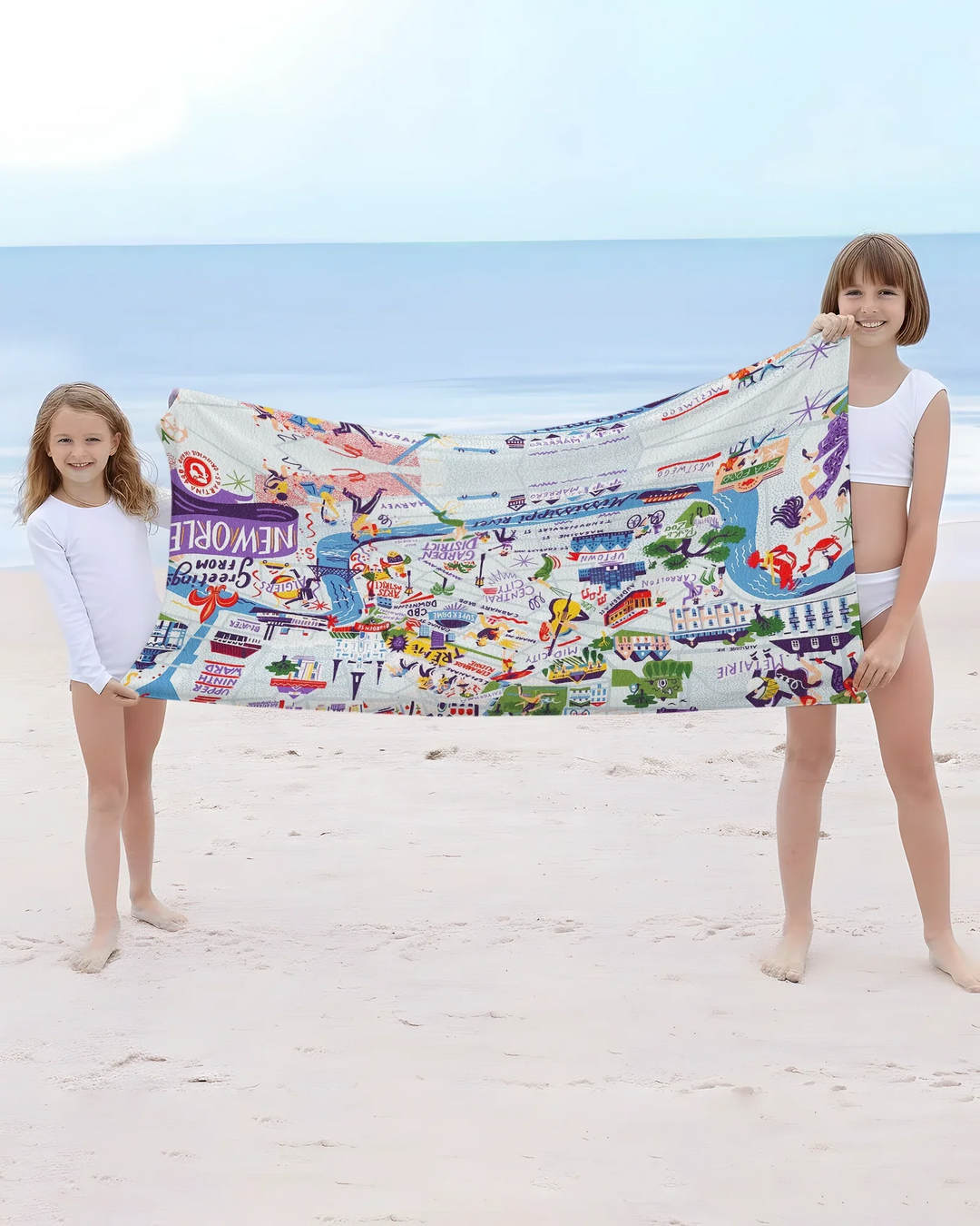 New Orleans Bamboo Beach Towel