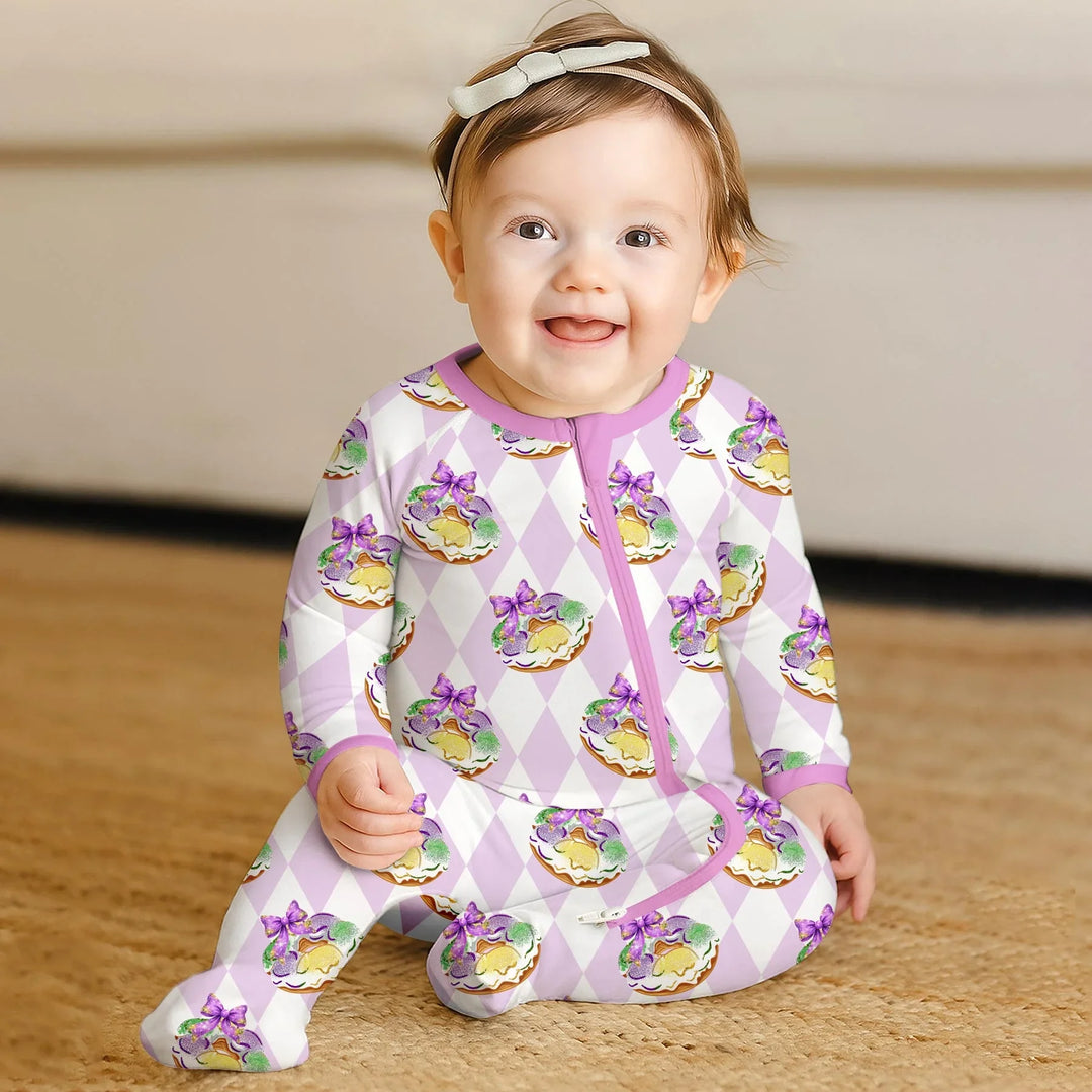 Mardi Gras Donut Bamboo Convertible Zippy