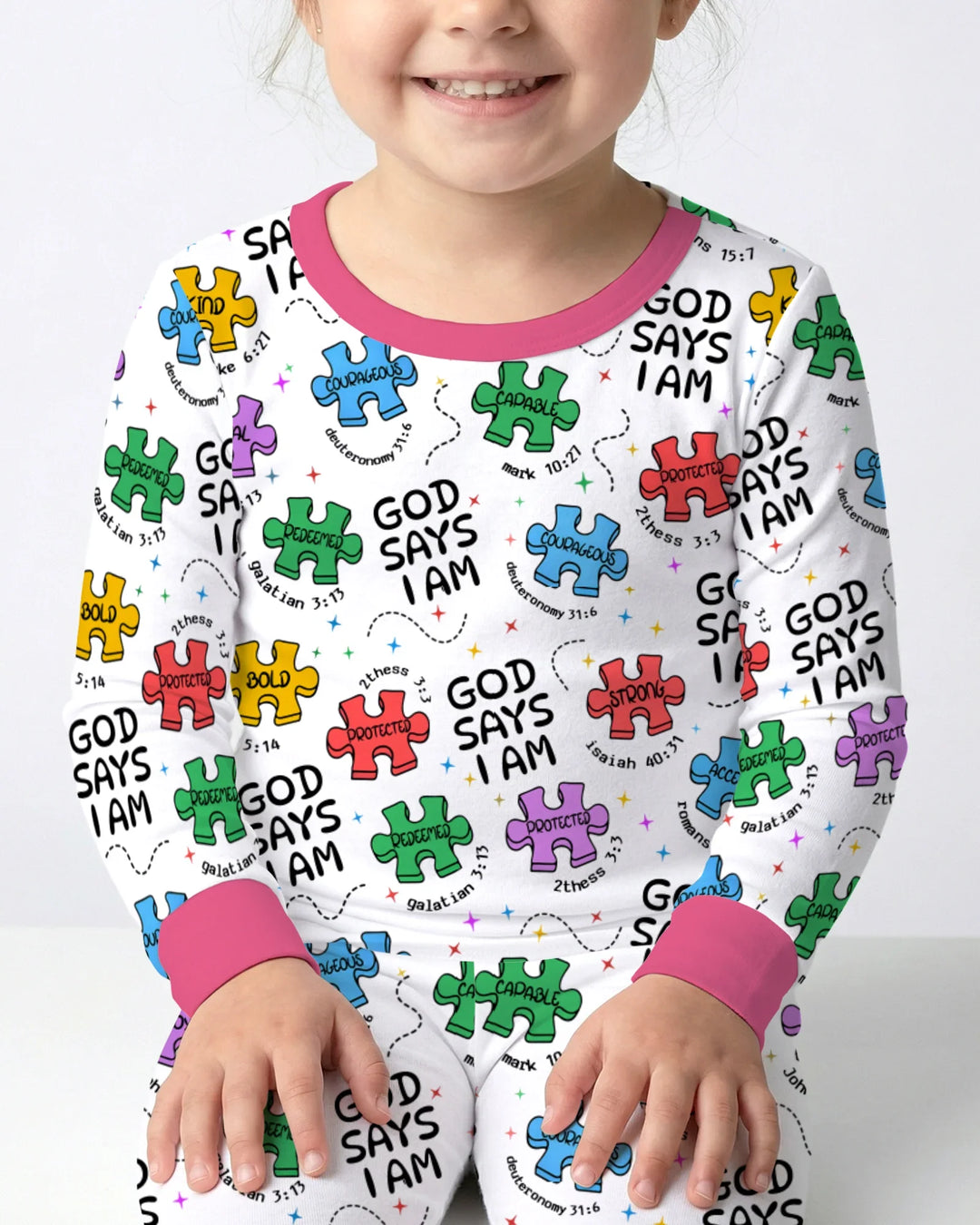 All Pieces Belong Bamboo Two Piece Long Sleeve Pajama Set