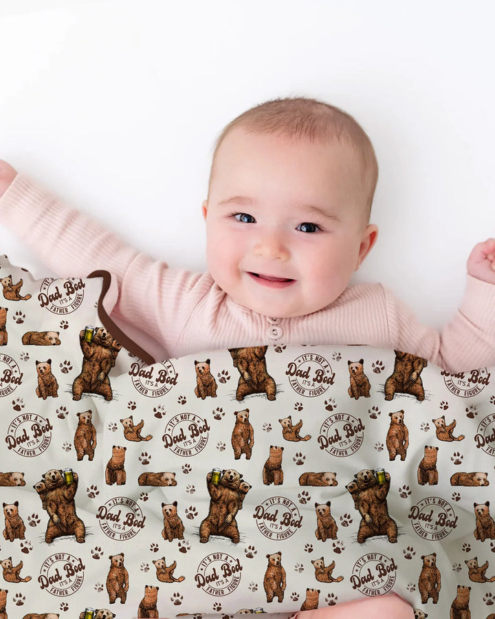 Daddy Bear It's Not A Dad Bod Bamboo Blanket