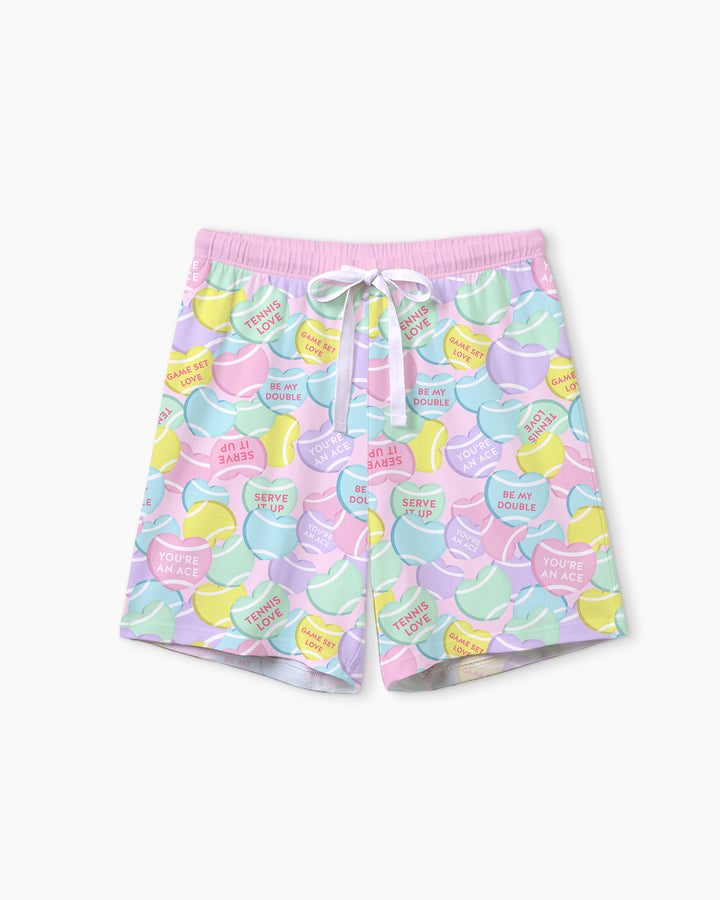 Tennis Candy Family Matching Bamboo Women Short Sleeve Short Pajama Set