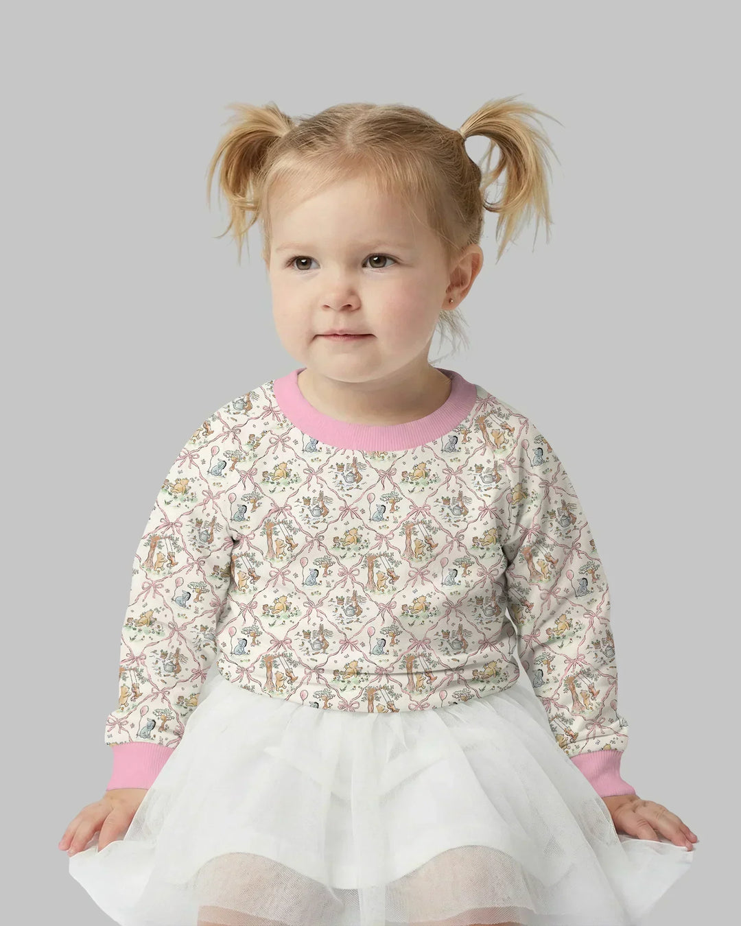 Spring Meadow Friends Bamboo Crewneck Sweatshirt