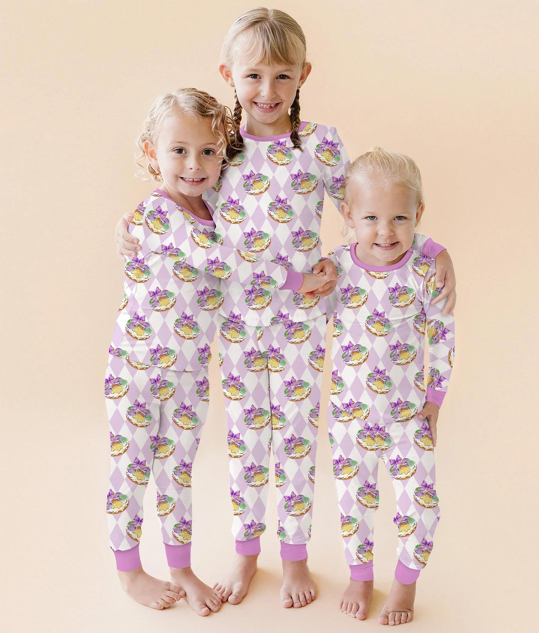 Mardi Gras Donut Bamboo Shorty Zippy