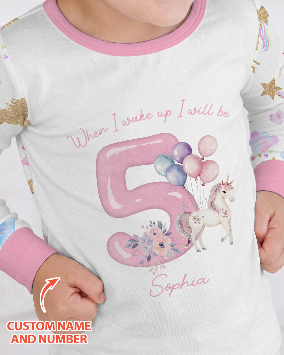 Custom Name When I Wake Up I Will Be Birthday Bamboo Two Piece Long Sleeve Pajama Set