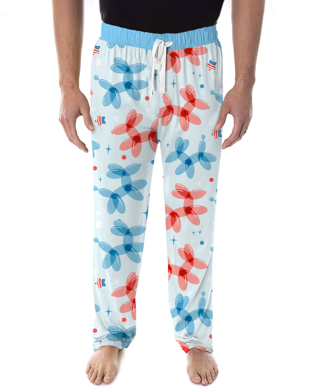 American Balloon Dog Party Bamboo Men's Pajama Set