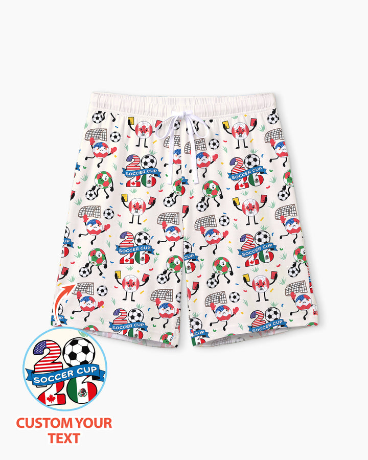 Soccer Squad 2026 Bamboo Men Short Sleeve Short Pajama Set