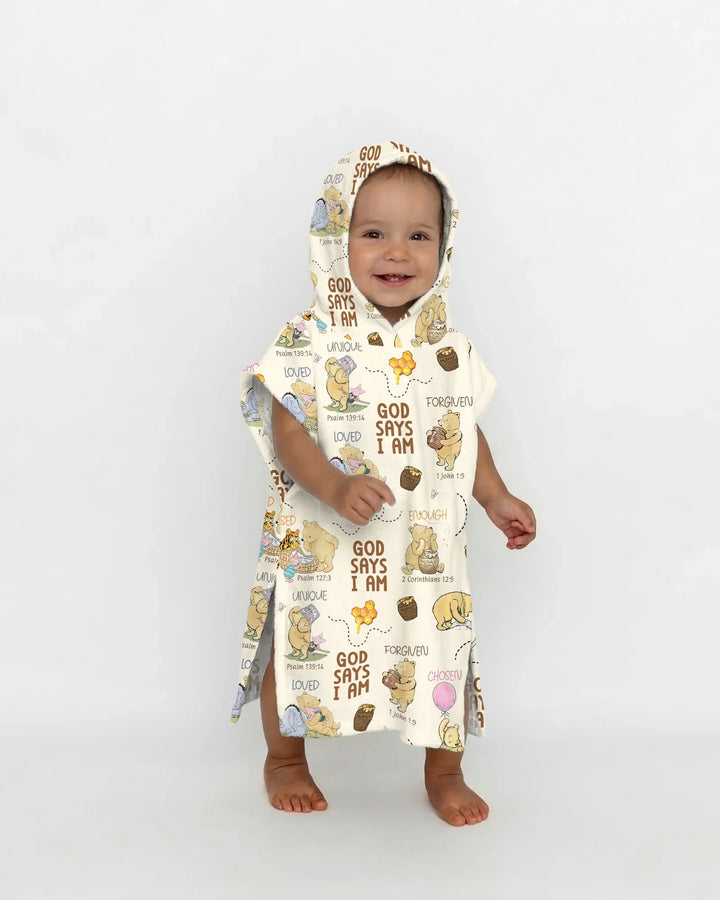 God Says I Am – Little Blessings Bamboo Swim Poncho