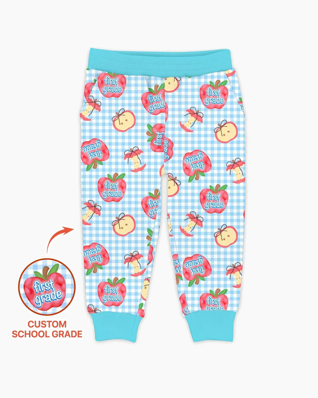 Custom School Grade Apple Days Bamboo Jogger