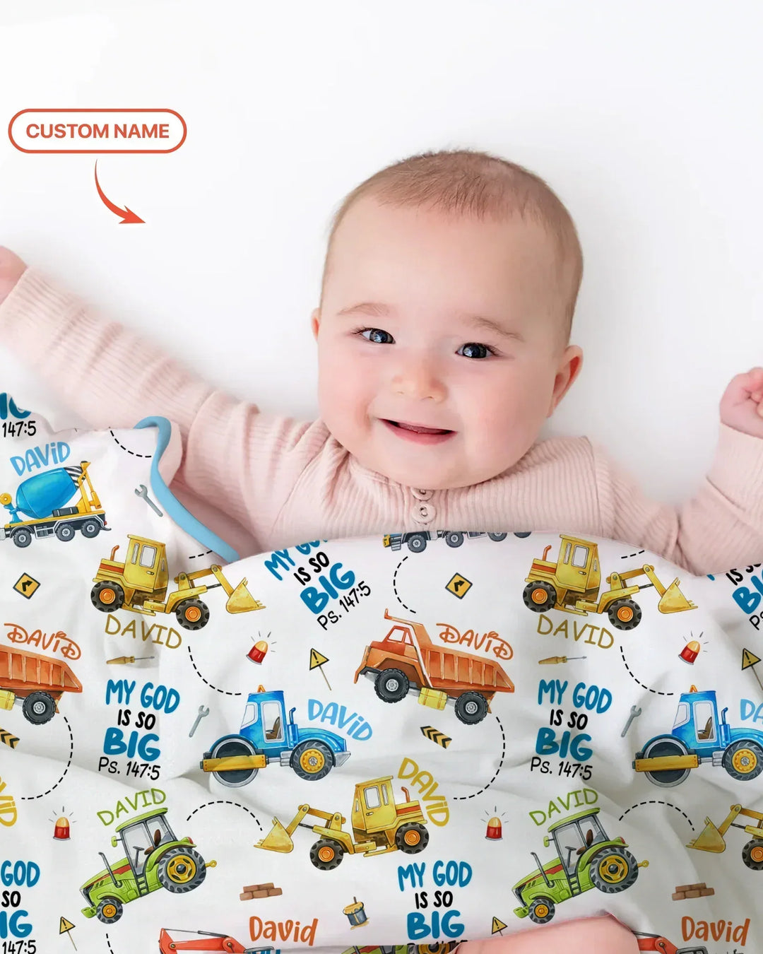 My God Is So Big Custom Name Bamboo Blanket