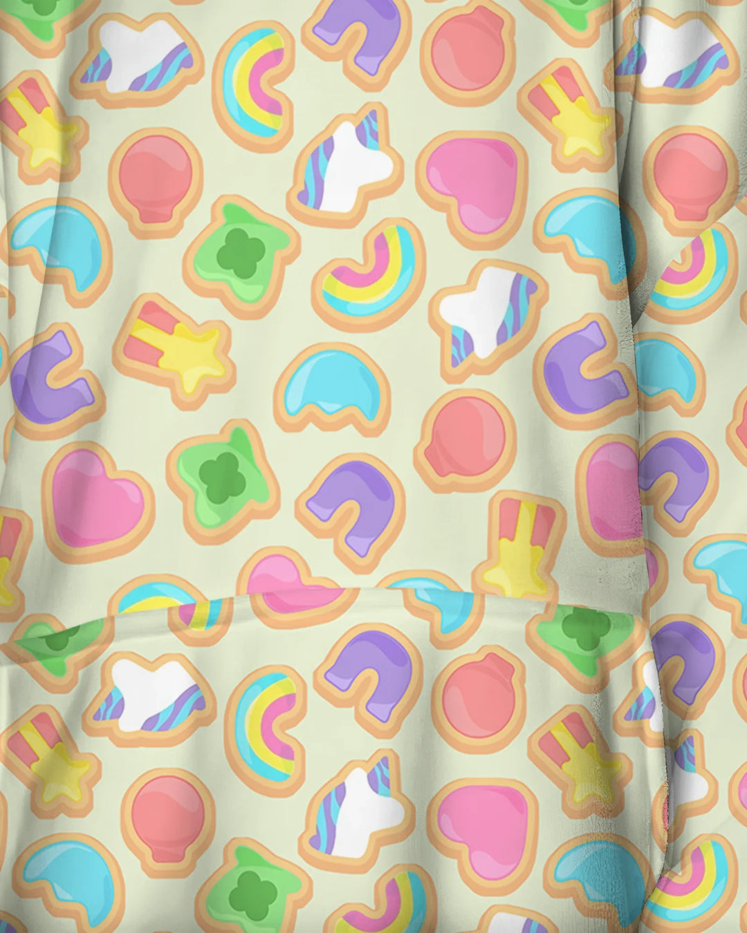 Lucky Marshmallow Cookies Bamboo Blanket Hoodie