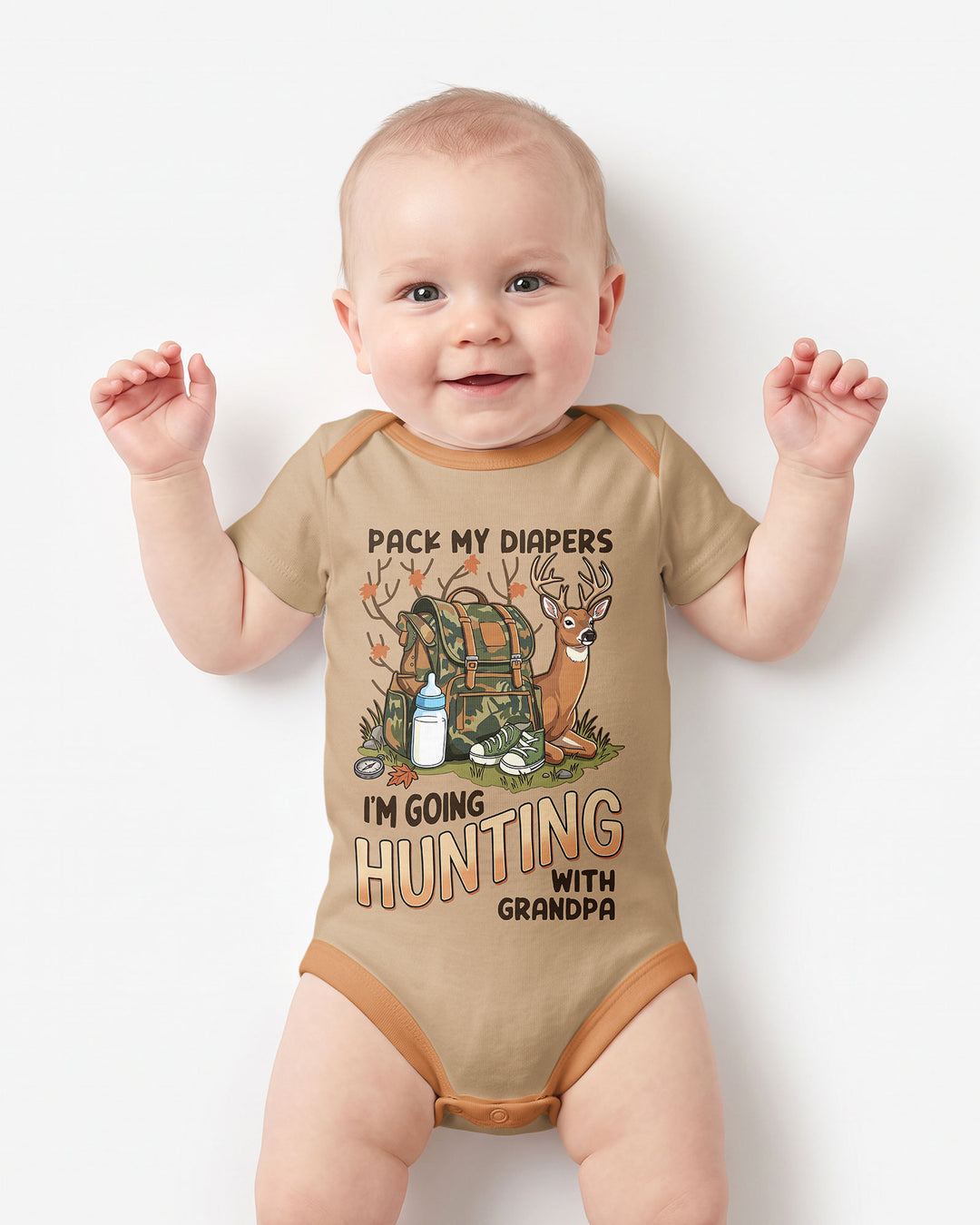 I Am Going Hunting Bamboo Bodysuit