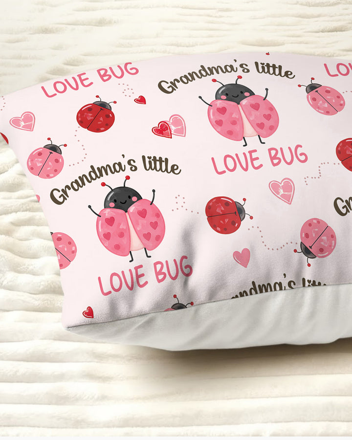 Grandma's Little Love Bug Bamboo Pillow Case