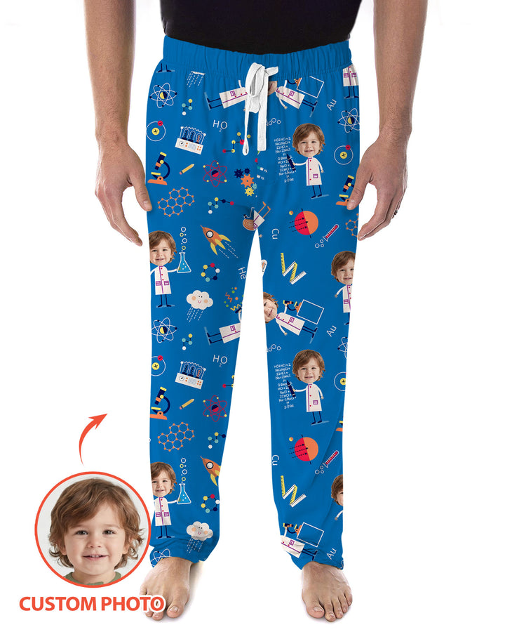 Custom Image Chemical Laboratory Bamboo Men's Pajama Set