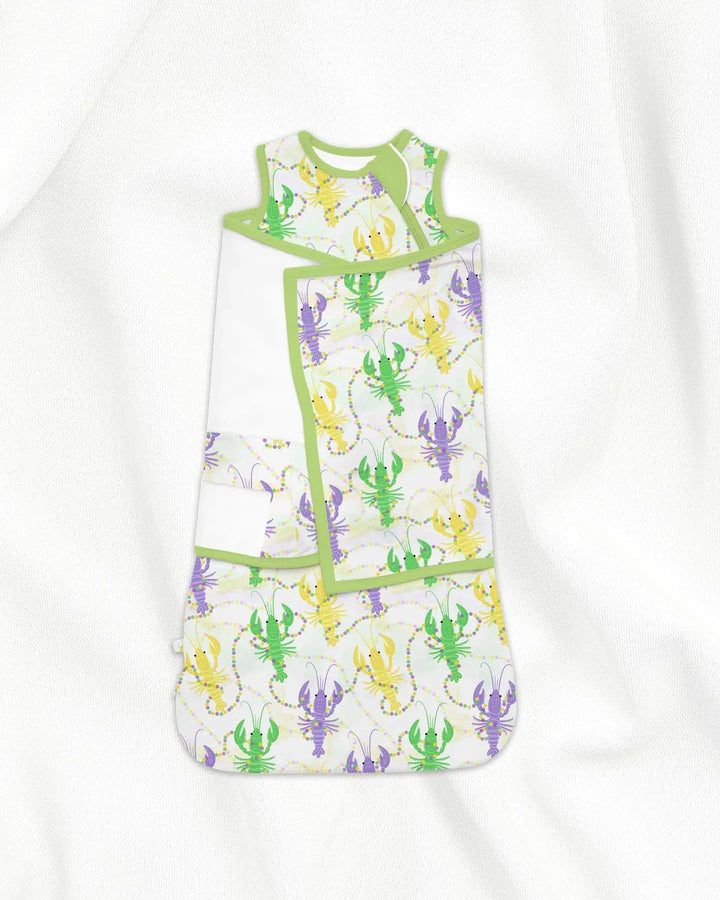 Mardi Gras Crawfish Family Matching Bamboo Sleep Bag Swaddler