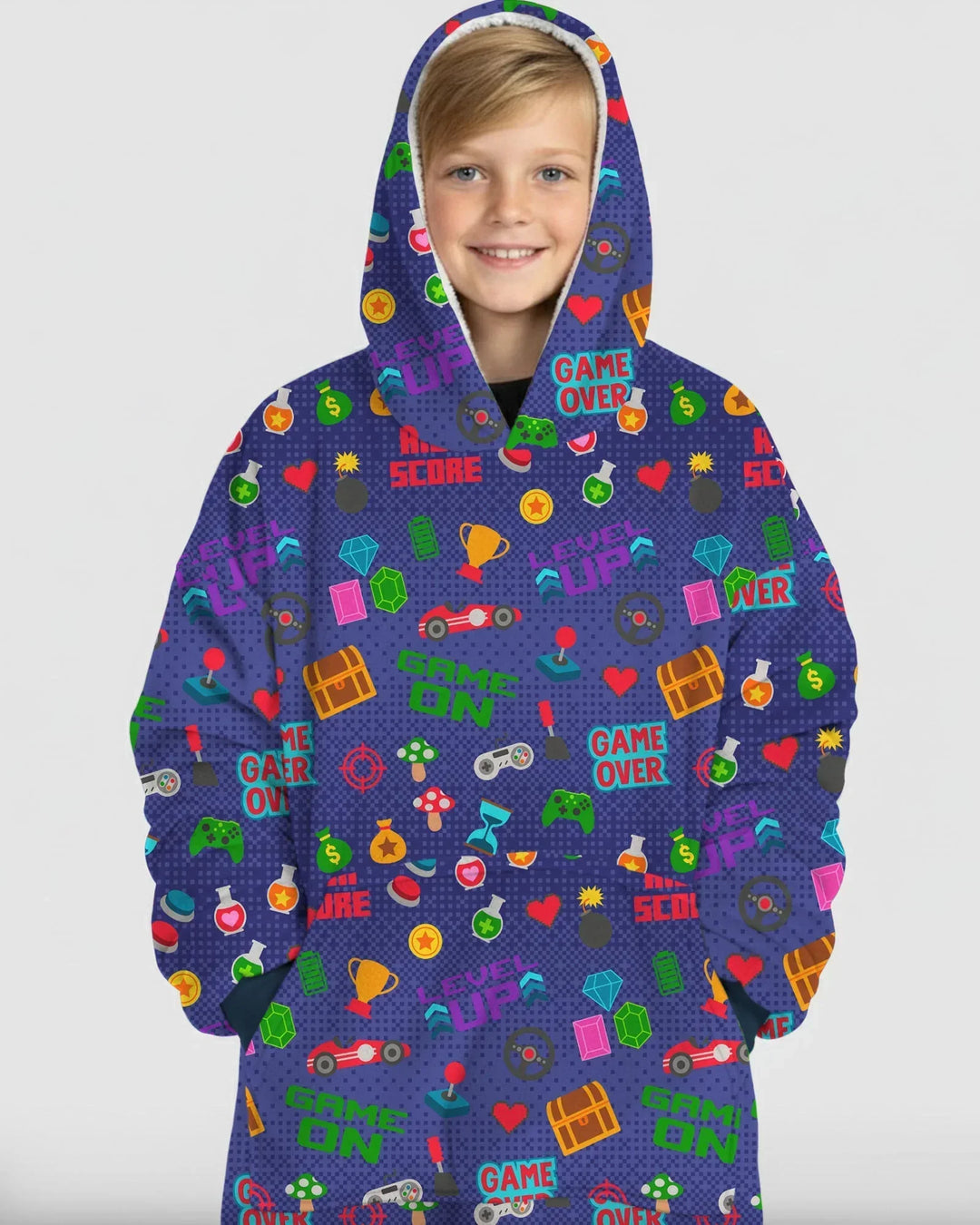 Gamer Mode On Family Matching Bamboo Blanket Hoodie