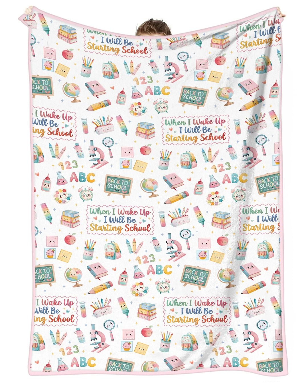 When I Wake Up I Will Be Starting School Bamboo Blanket