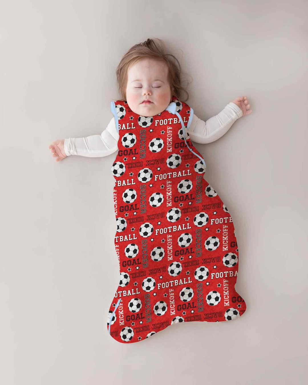 Red Soccer Ball Bamboo Sleep Bag