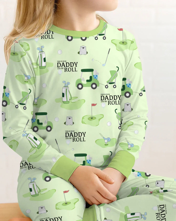 Daddy Golf Team Bamboo Two Piece Long Sleeve Pajama Set