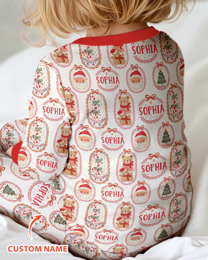 Vintage Christmas Cameo Bamboo Convertible Zippy
