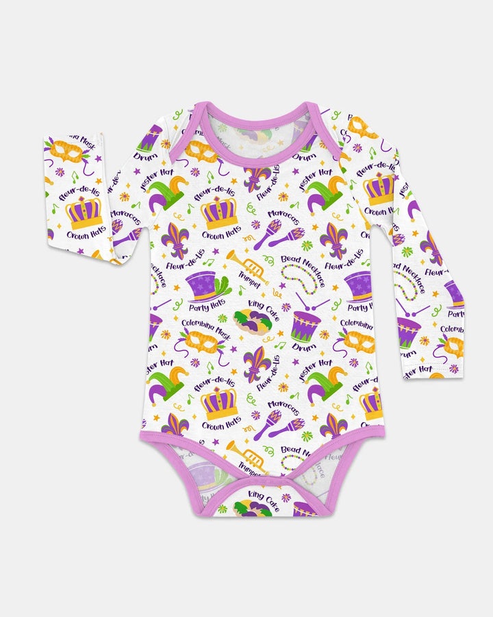 Mardi Gras Family Matching Bamboo Bodysuit