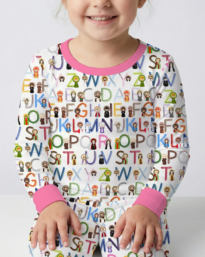 Saint ABCs Bamboo Two Piece Long Sleeve Pajama Set